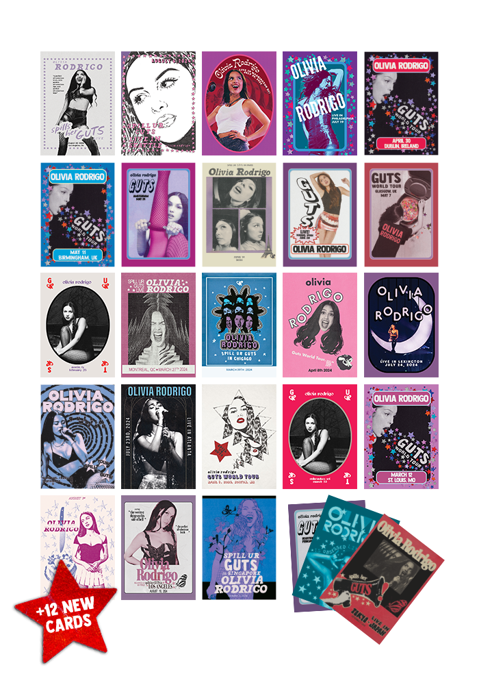 olivia rodrigo GUTS trading card pack - Olivia Rodrigo Official Store