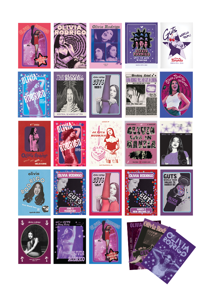 olivia rodrigo GUTS trading card pack
