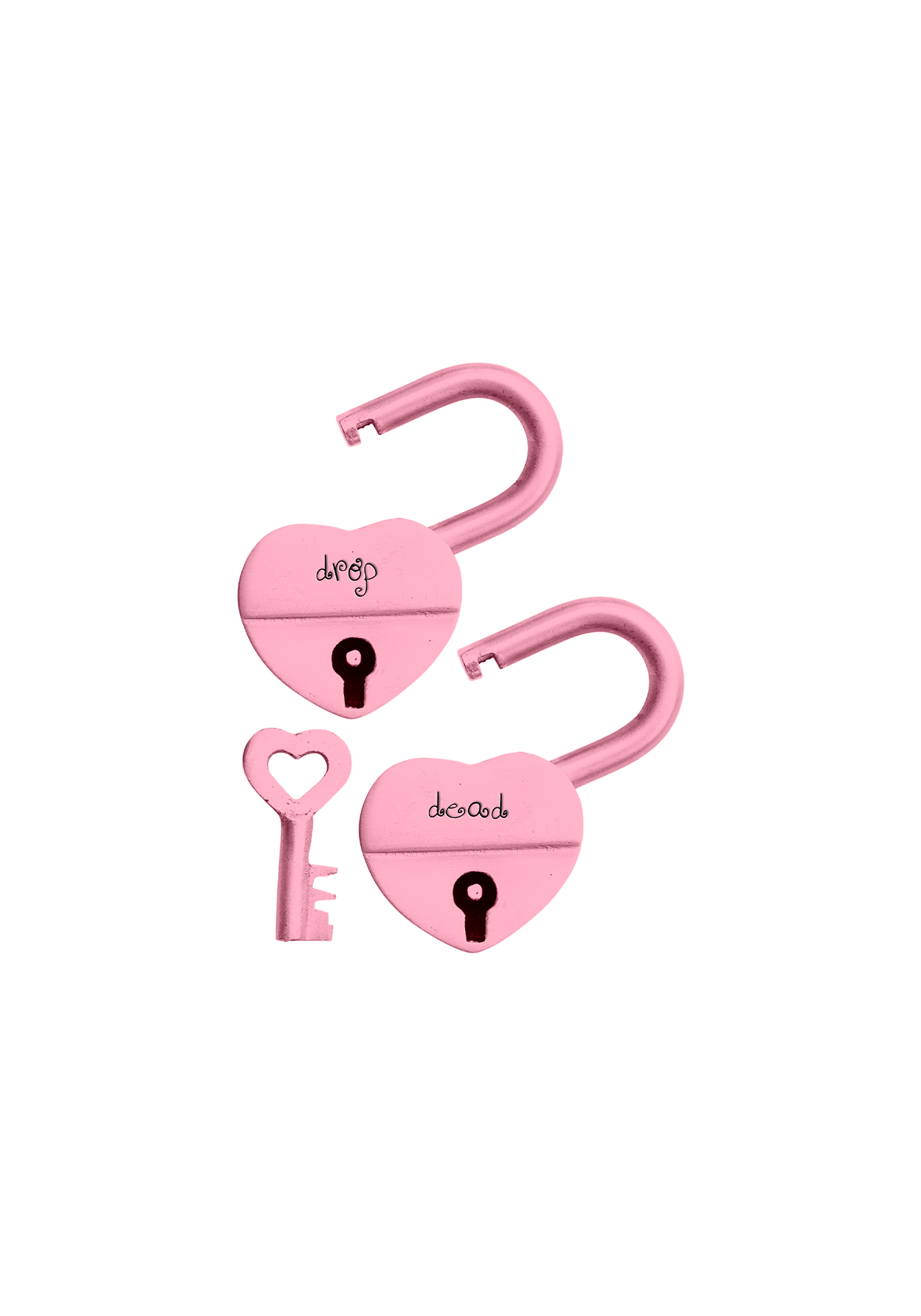 drop dead heart keyed padlock set - Olivia Rodrigo Official Store
