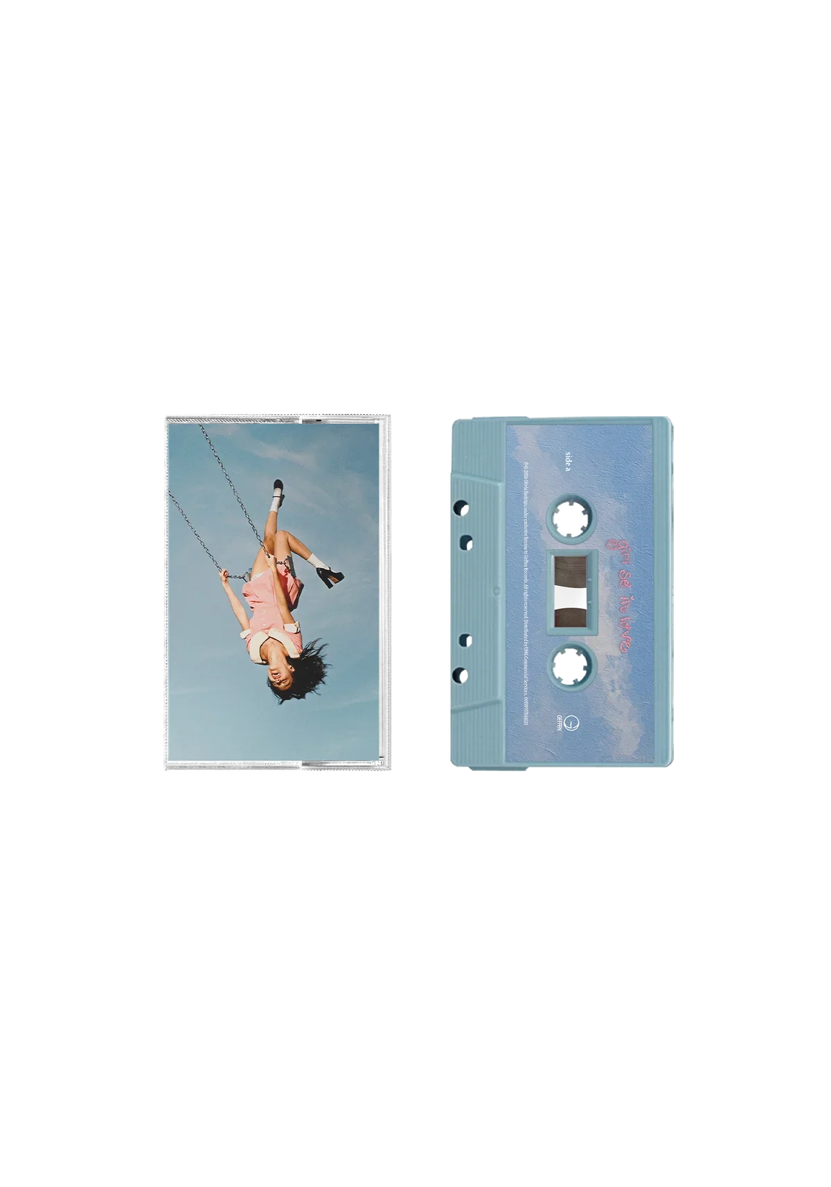 you seem pretty sad for a girl so in love - exclusive baby blue cassette