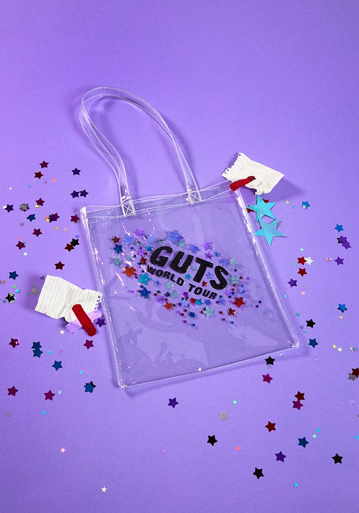 clear GUTS world tour tote