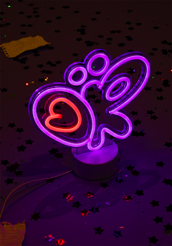 olivia rodrigo logo neon table light