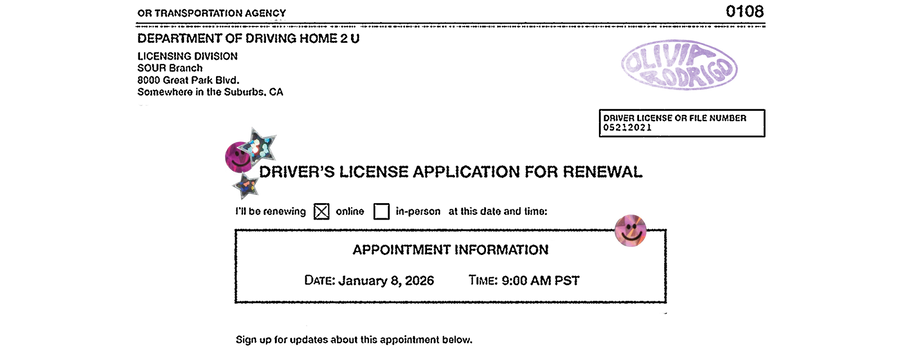 Olivia Rodrigo Drivers License