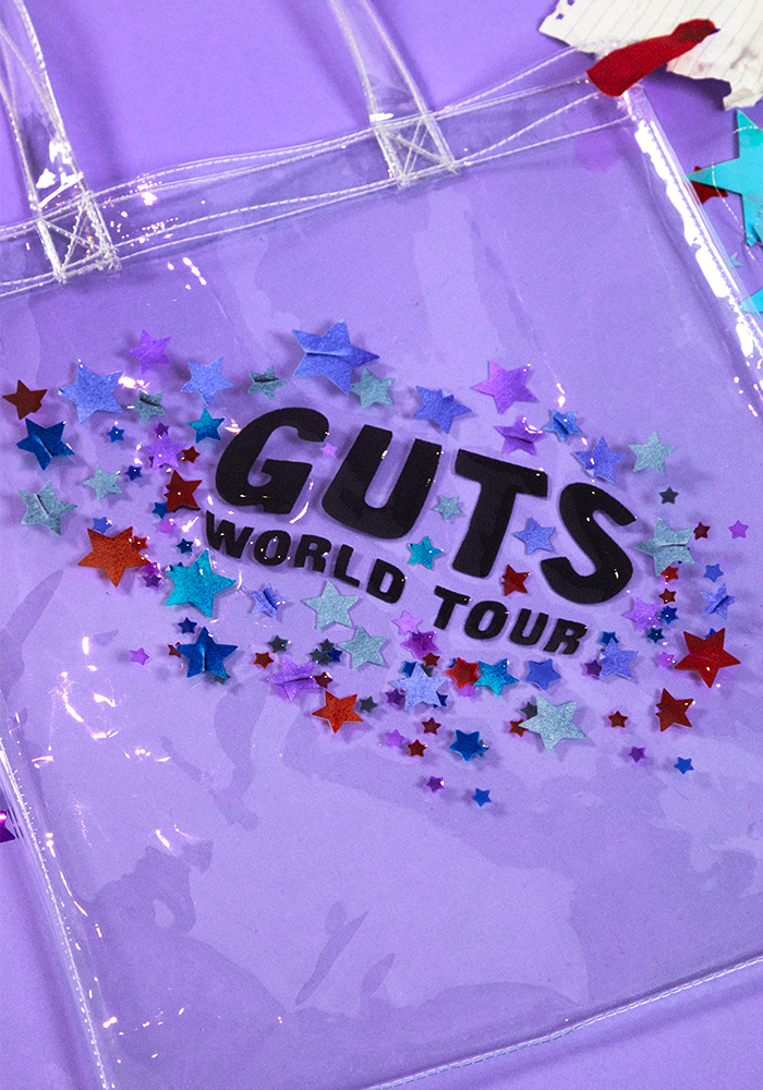 clear GUTS world tour tote