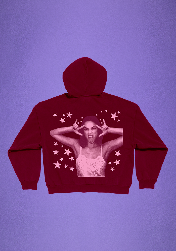 black spotify wrapped olivia rodrigo zip hoodie (Wrapped