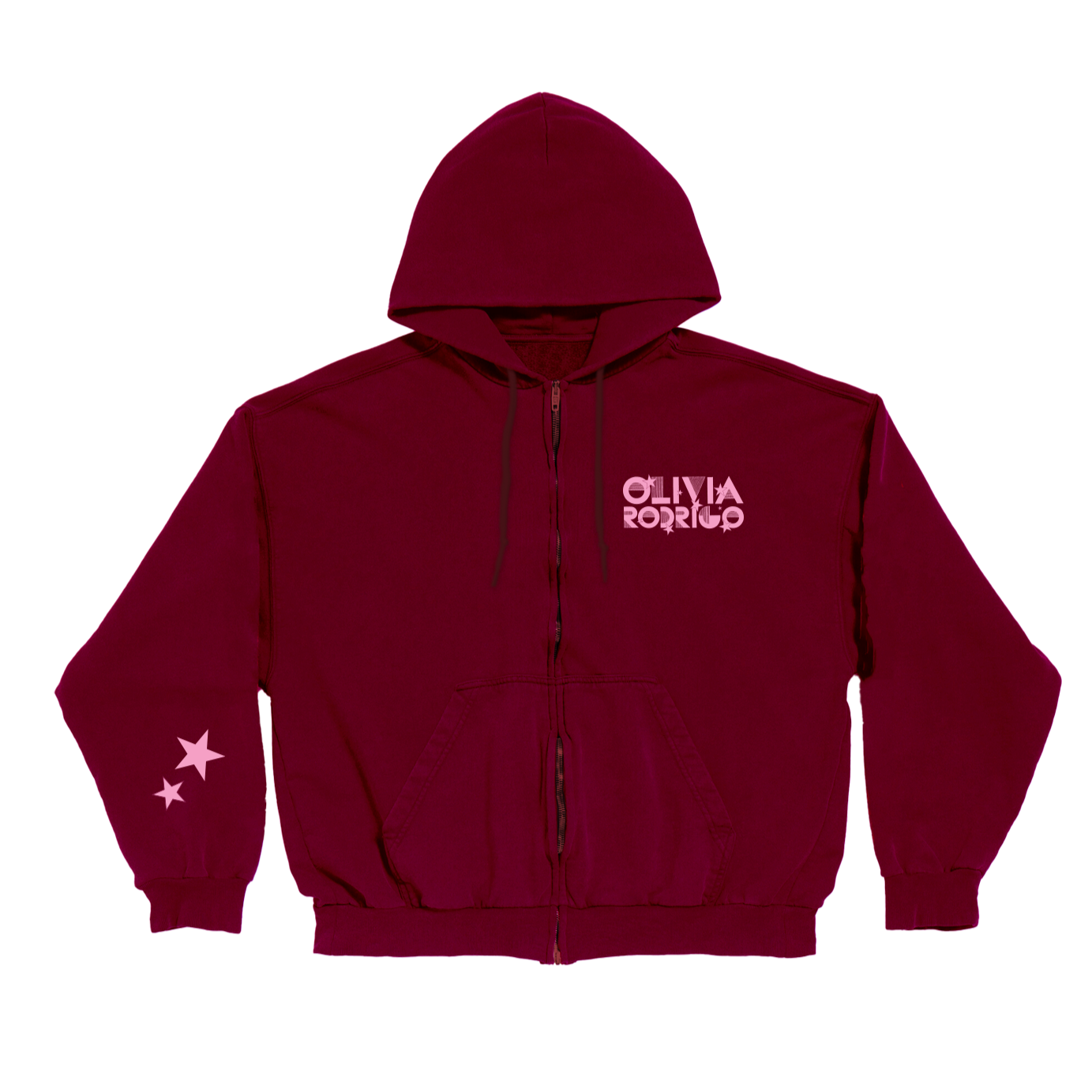 maroon spotify wrapped olivia rodrigo zip hoodie (Wrapped Exclusive)