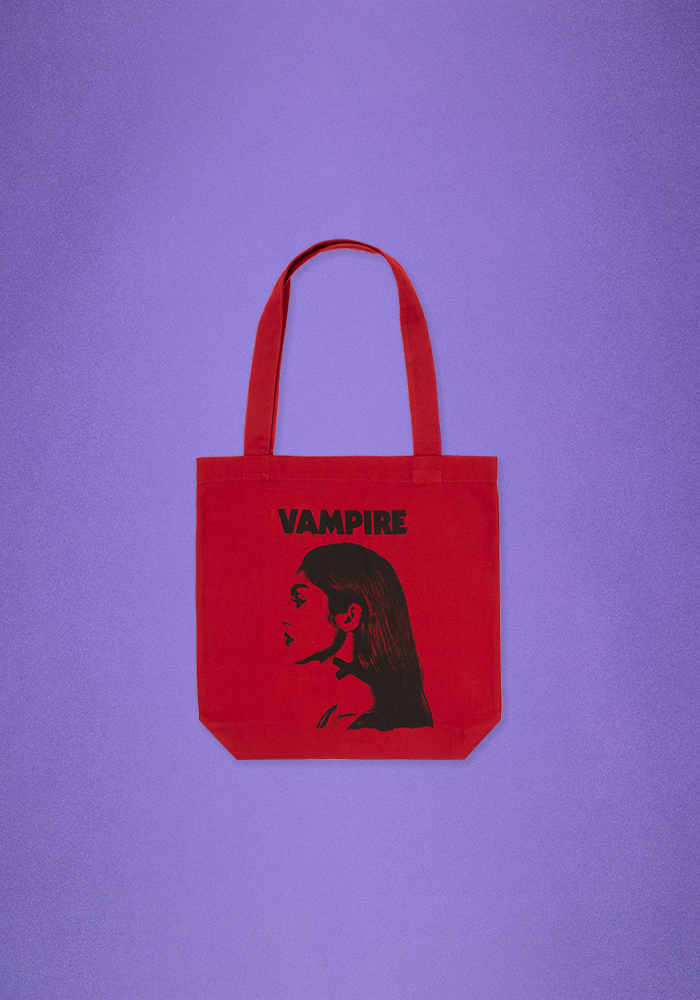 red vampire tote