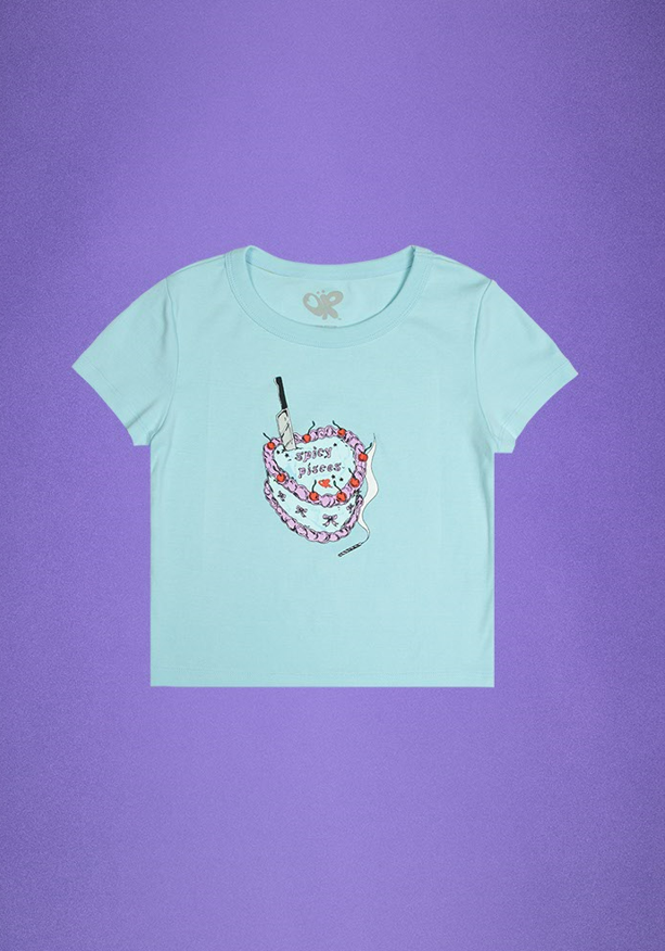 spicy pisces baby t-shirt