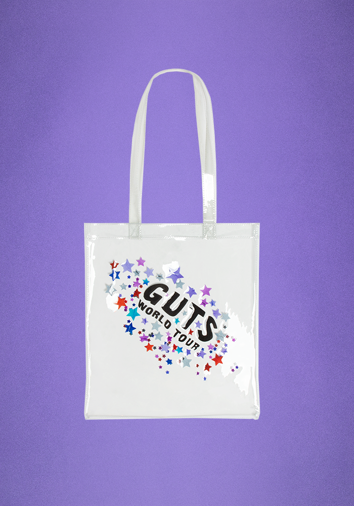 clear GUTS world tour tote