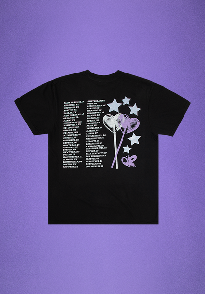 Guts World Tour Lollypop Dateback T-Shirt In Black – Olivia Rodrigo ...